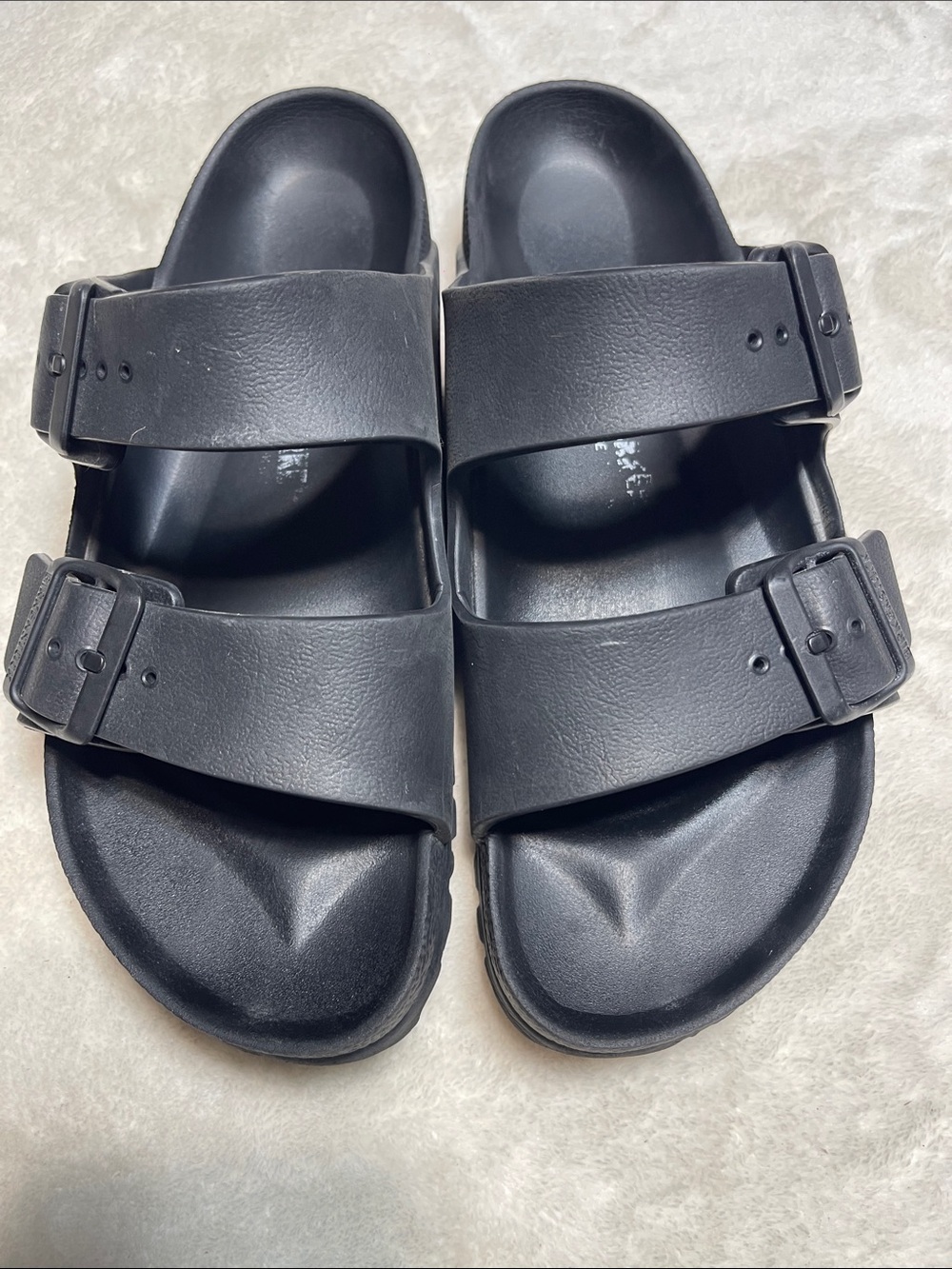 Birkenstock Black Two-Strap Slide Sandals Size 39 Women’s